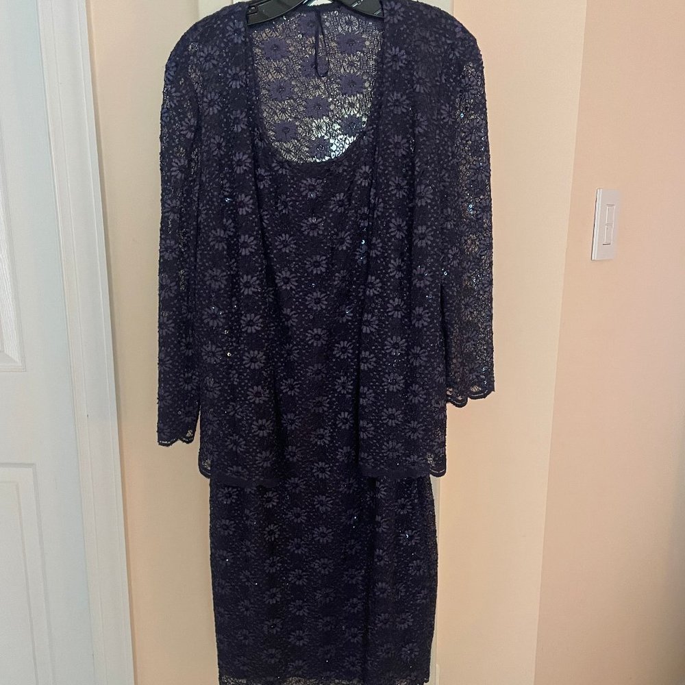 alex evenings sequin two piece dresses